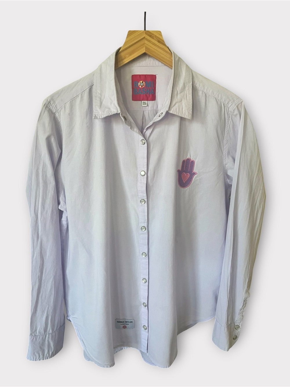 Women’s  Romi Basha Light Purple Button-Up Shirt